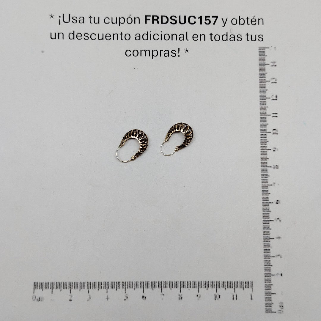 ARETES PAR ORO 10 K 2.5 GRMS (SEMINUEVO)