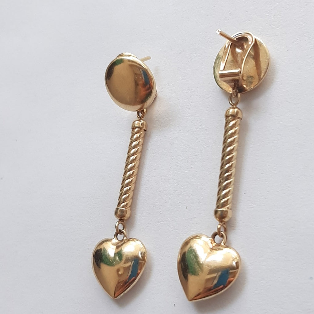 ARETES PAR ORO 14 K 4.8 GRMS (SEMINUEVO)