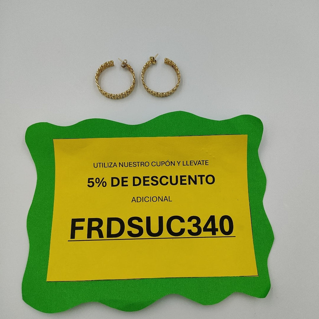 BROQUELES PAR ORO 18 K 19.5 GRMS (SEMINUEVO)