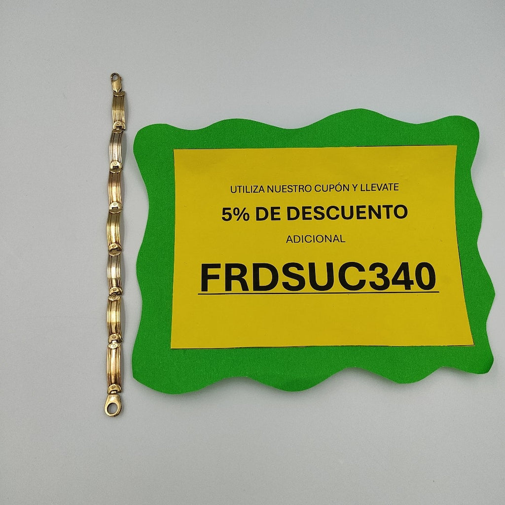 PULSERA ORO, ORO COMBINADO 14 K 14.8 GRMS (SEMINUEVO)