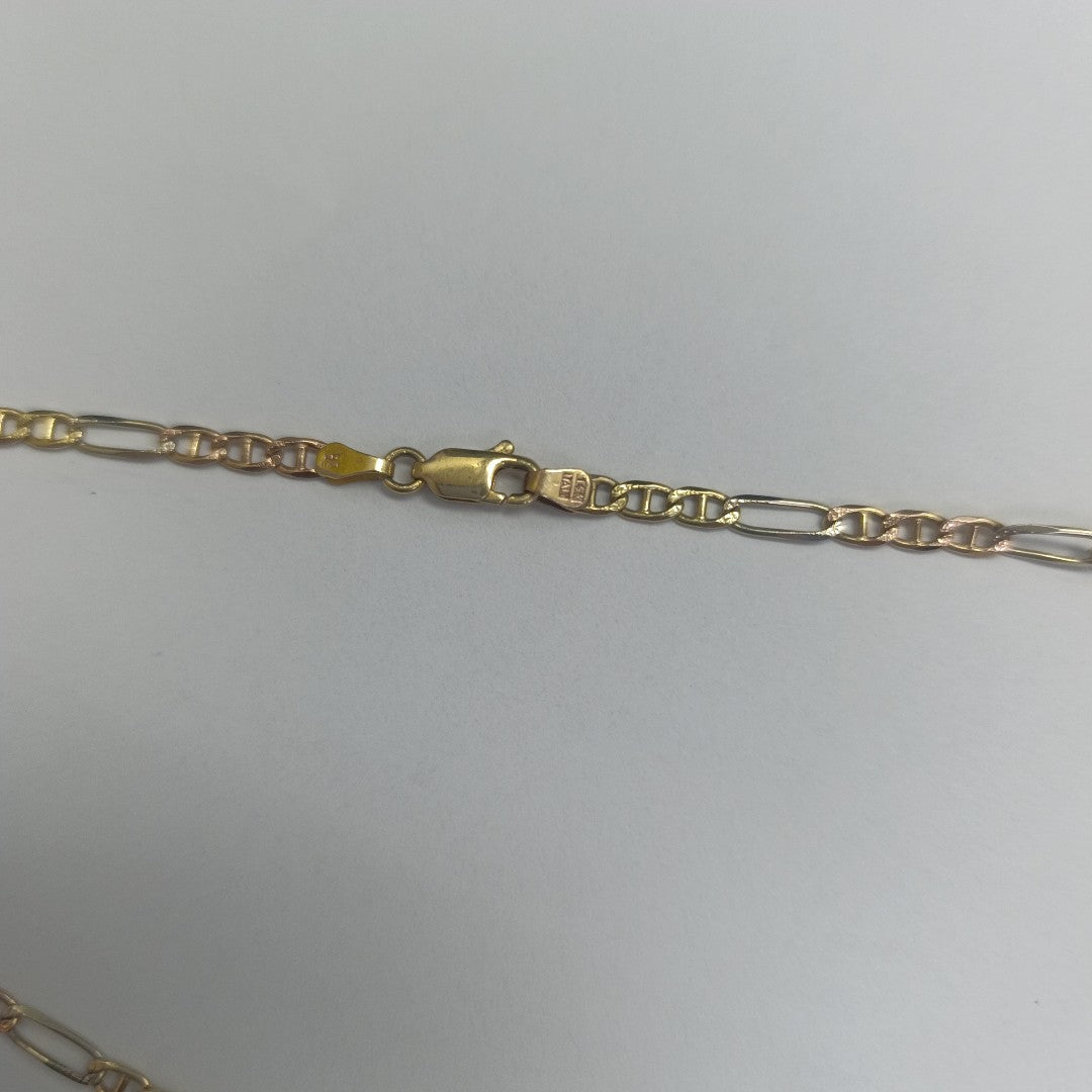 GARGANTILLA ORO COMBINADO 14 K 10.9 GRMS (SEMINUEVO)