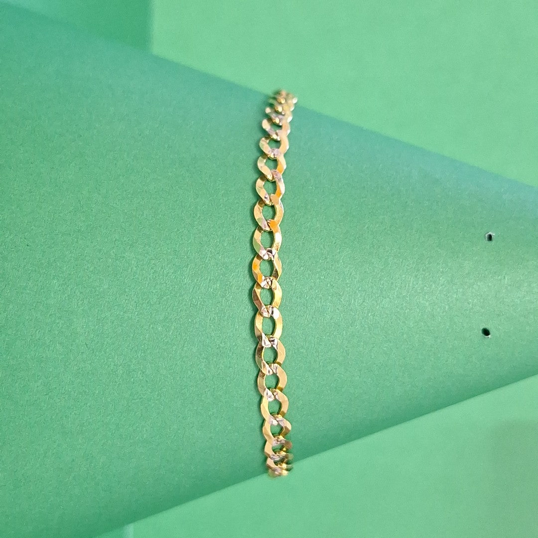 PULSERA BARBADA RODIO 3.1G 18 CM (NUEVO)