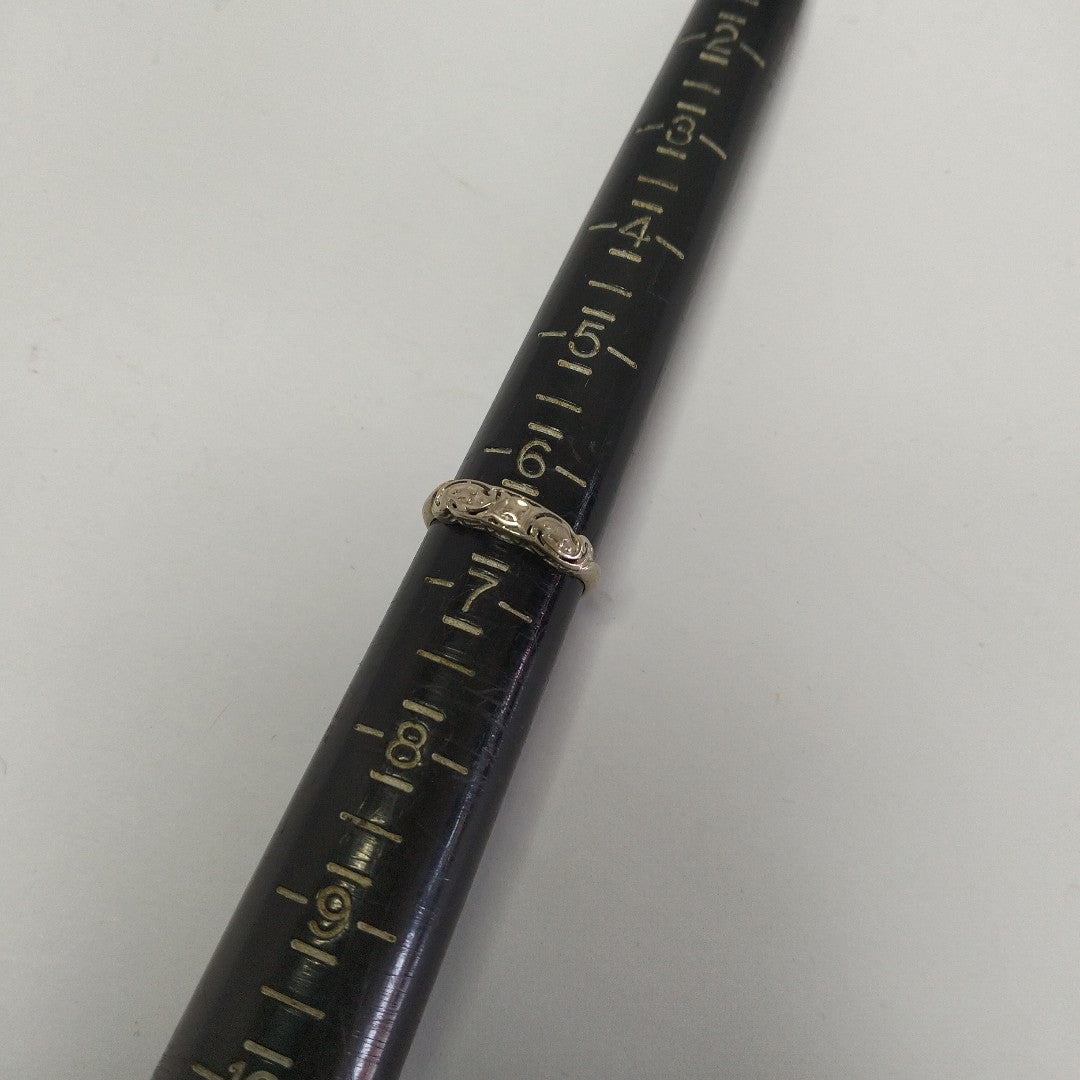 ANILLITO ORO, ORO BLANCO 14 K 1.7 GRMS (SEMINUEVO)