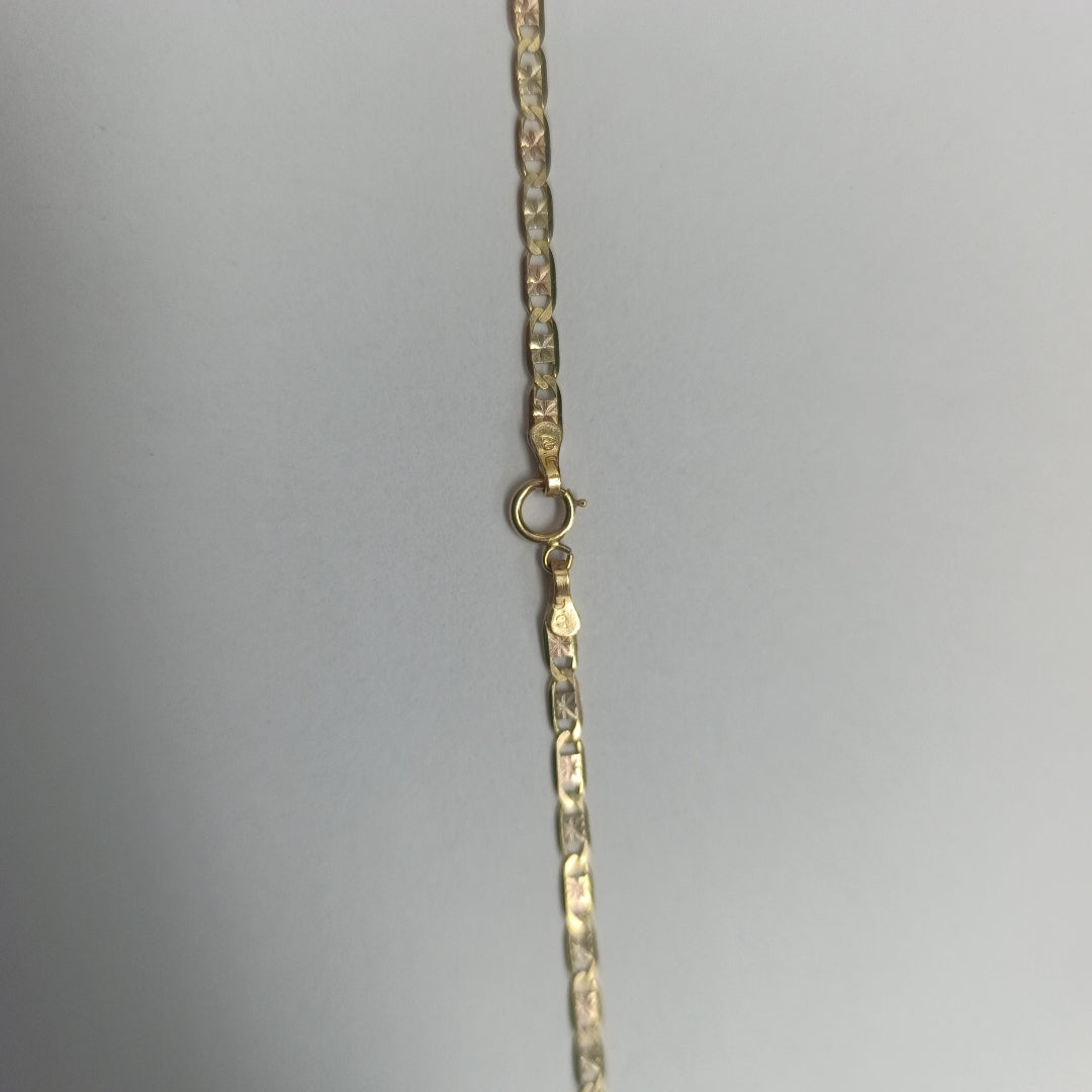 CADENA ORO COMBINADO 14 K 6.6 GRMS (SEMINUEVO)