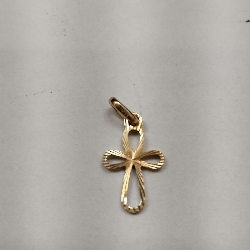 CRUZ, DIJE ORO 14 K 0.7 GRMS (SEMINUEVO)