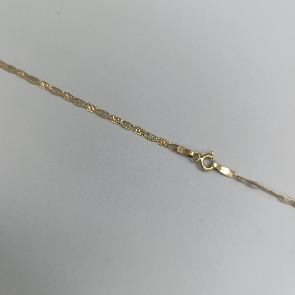 CADENA ORO COMBINADO 14 K 3.9 GRMS (SEMINUEVO)