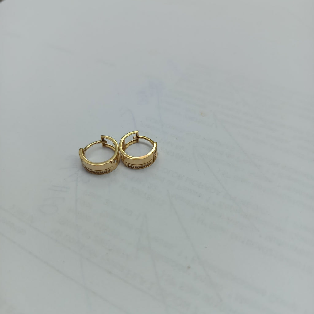 ARRACADAS PAR ORO 14 K 2.2 GRMS (SEMINUEVO)