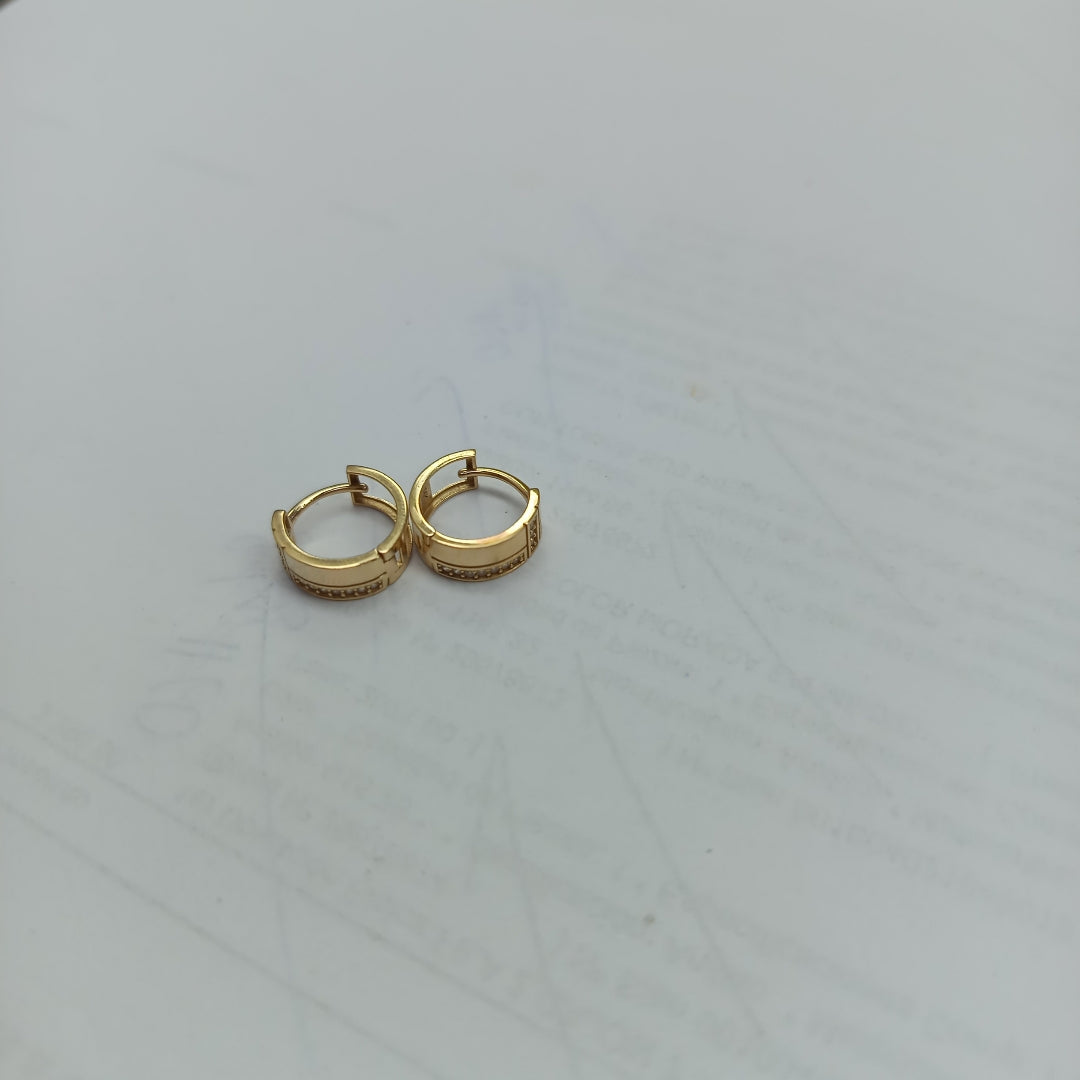 ARRACADAS PAR ORO 14 K 2.2 GRMS (SEMINUEVO)