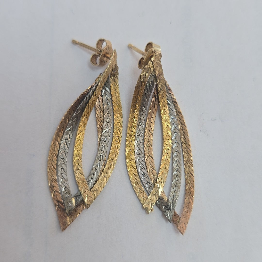 ARETES PAR ORO 10 K 2.6 GRMS (SEMINUEVO)