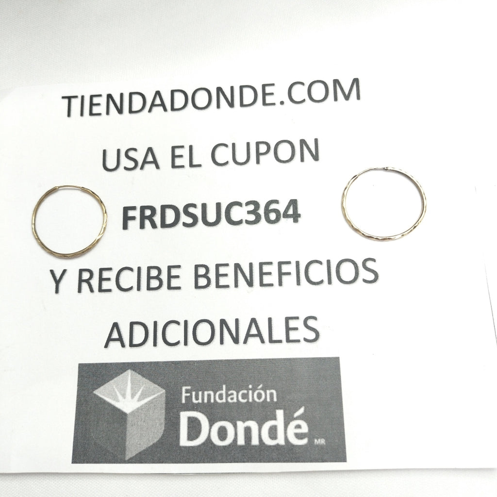 ARRACADAS PAR ORO 14 K 1,10 GRMS (SEMINUEVO)
