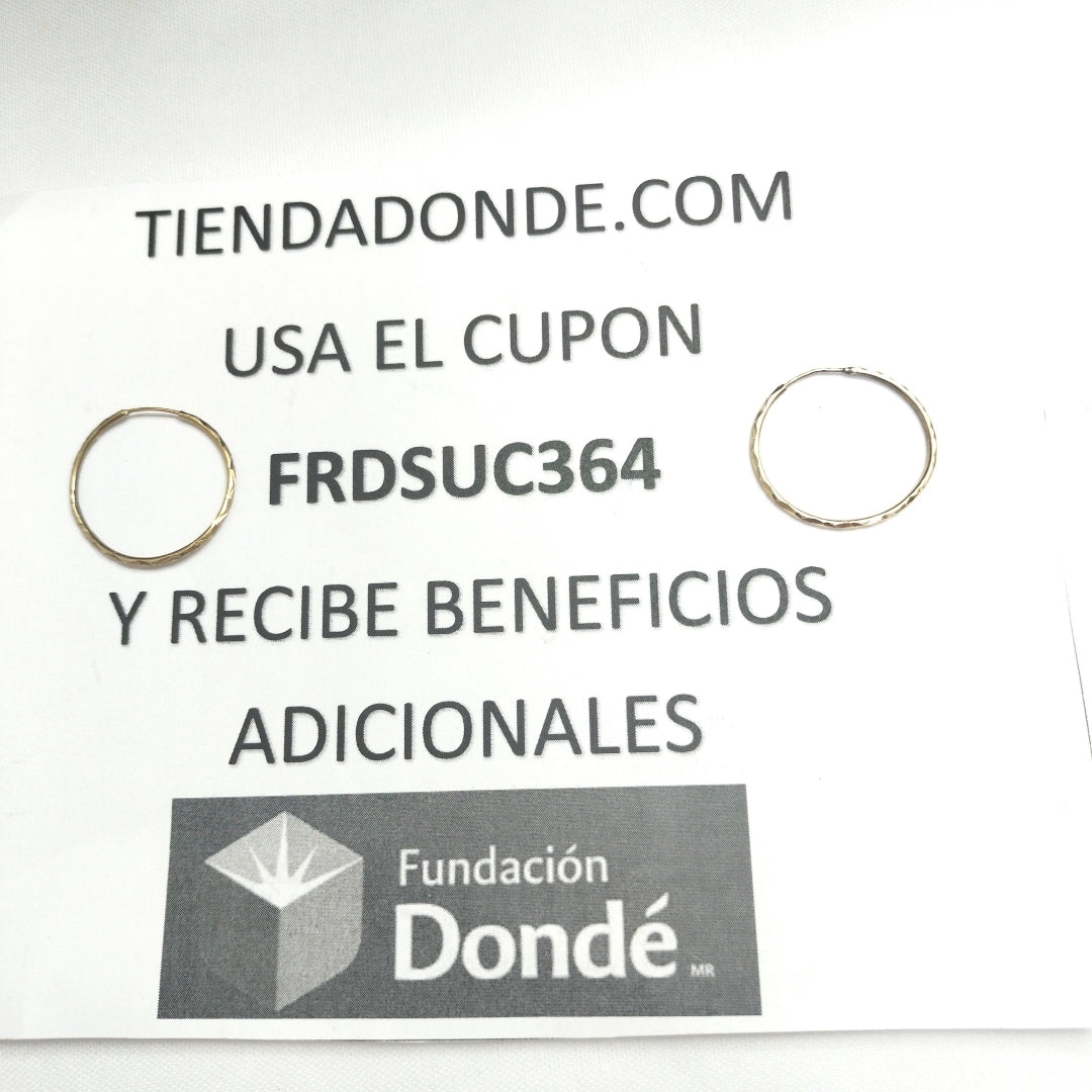ARRACADAS PAR ORO 14 K 1,10 GRMS (SEMINUEVO)