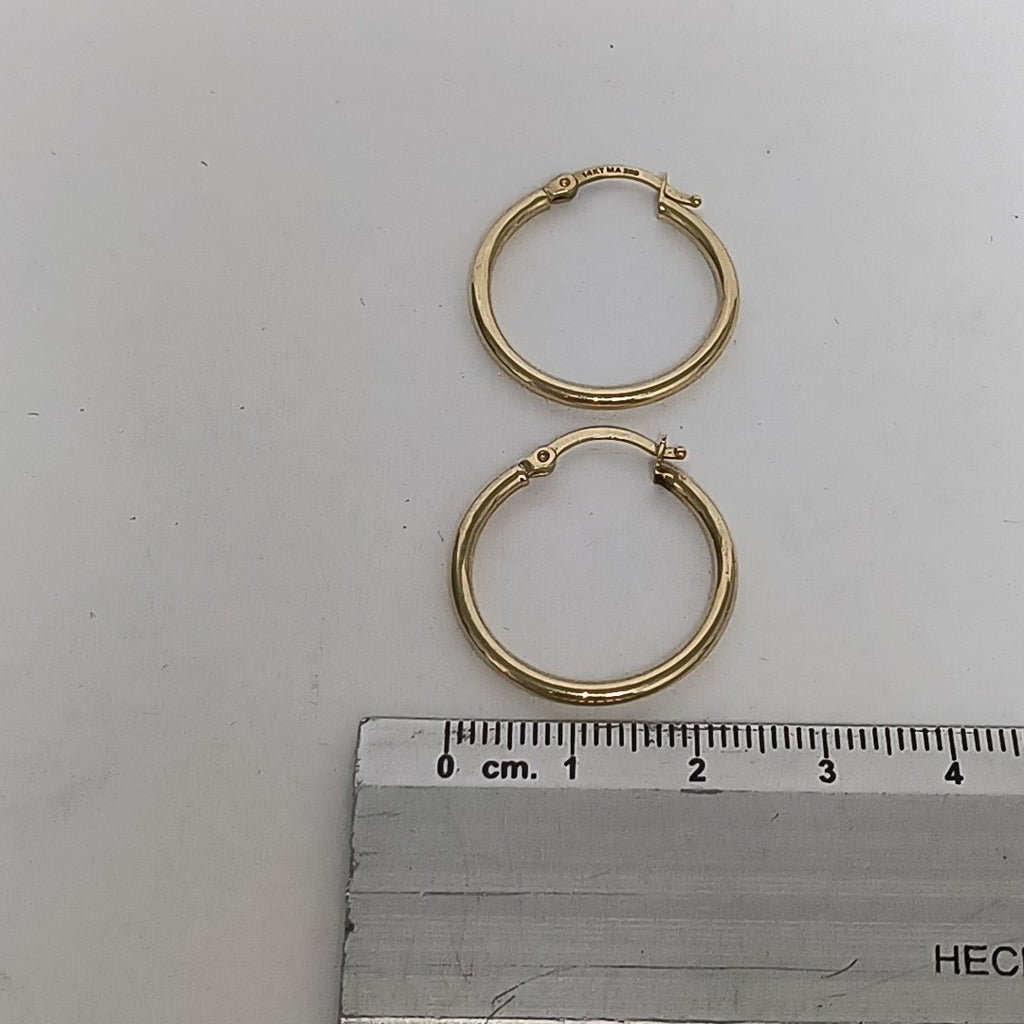 ARRACADAS PAR ORO 14 K 1,20 GRMS (SEMINUEVO)