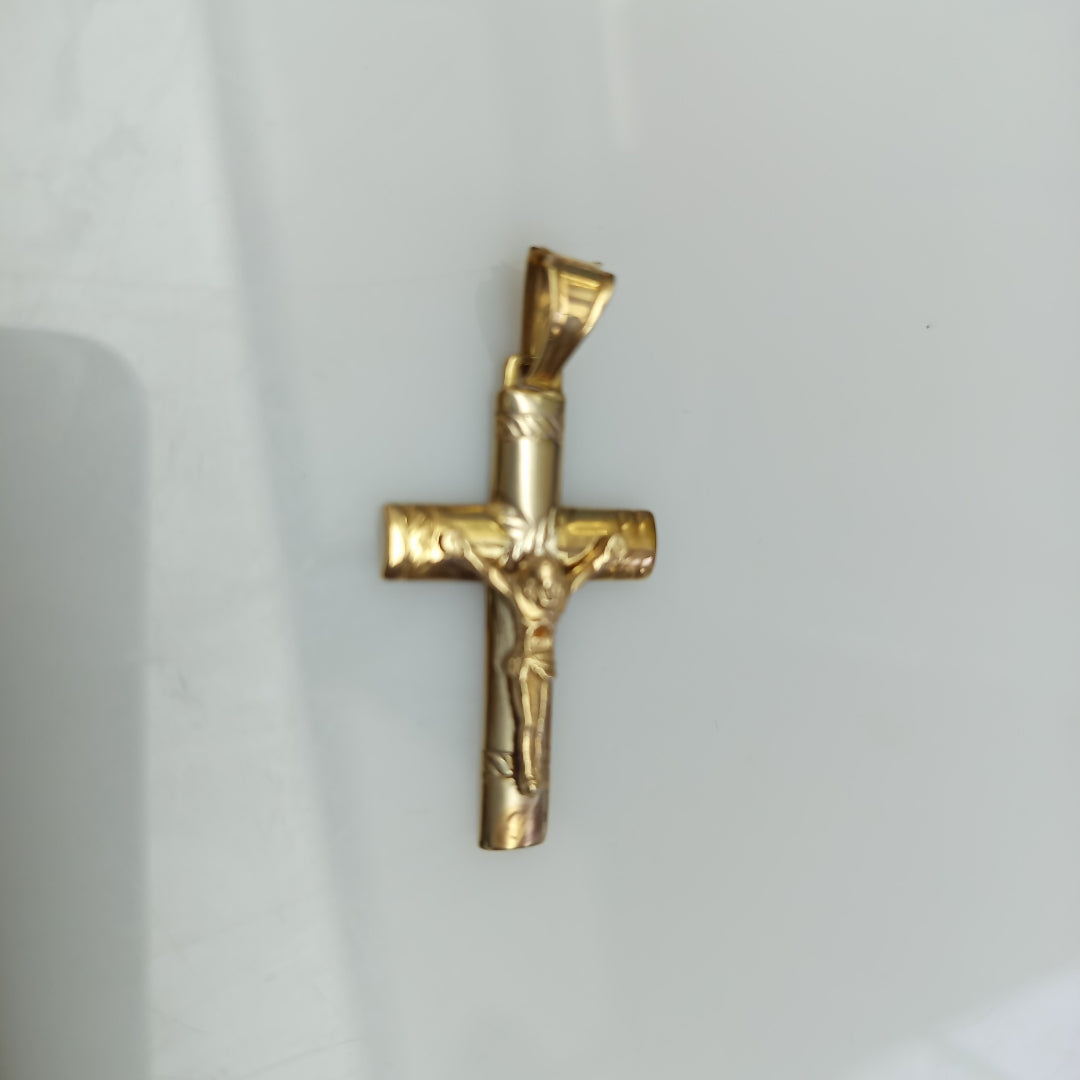 CRUCIFIJO ORO 14 K 4 GRMS (SEMINUEVO)