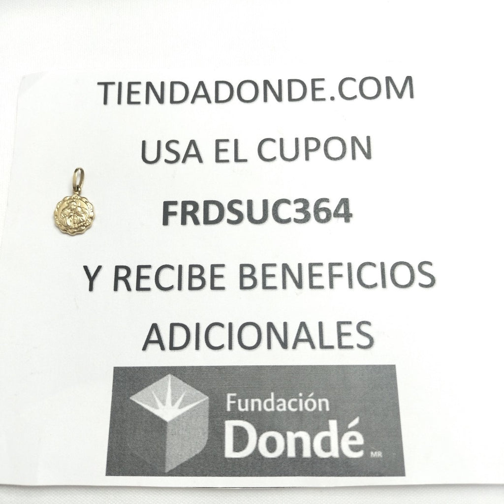 MEDALLA RELIGIOSA ORO 14 K 1,00 GRMS (SEMINUEVO)