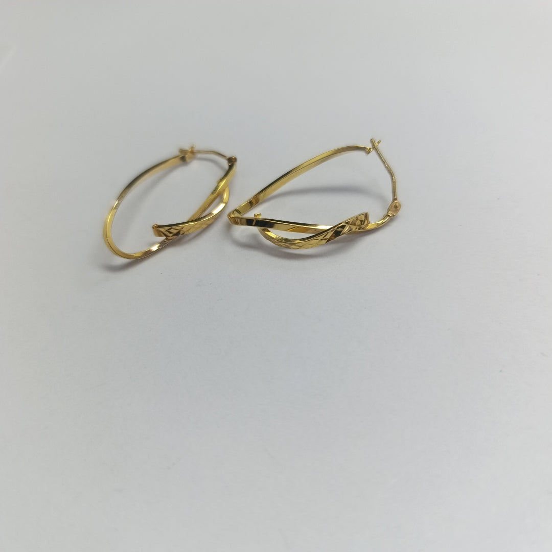ARRACADAS PAR ORO 14 K 1.6 GRMS (SEMINUEVO)