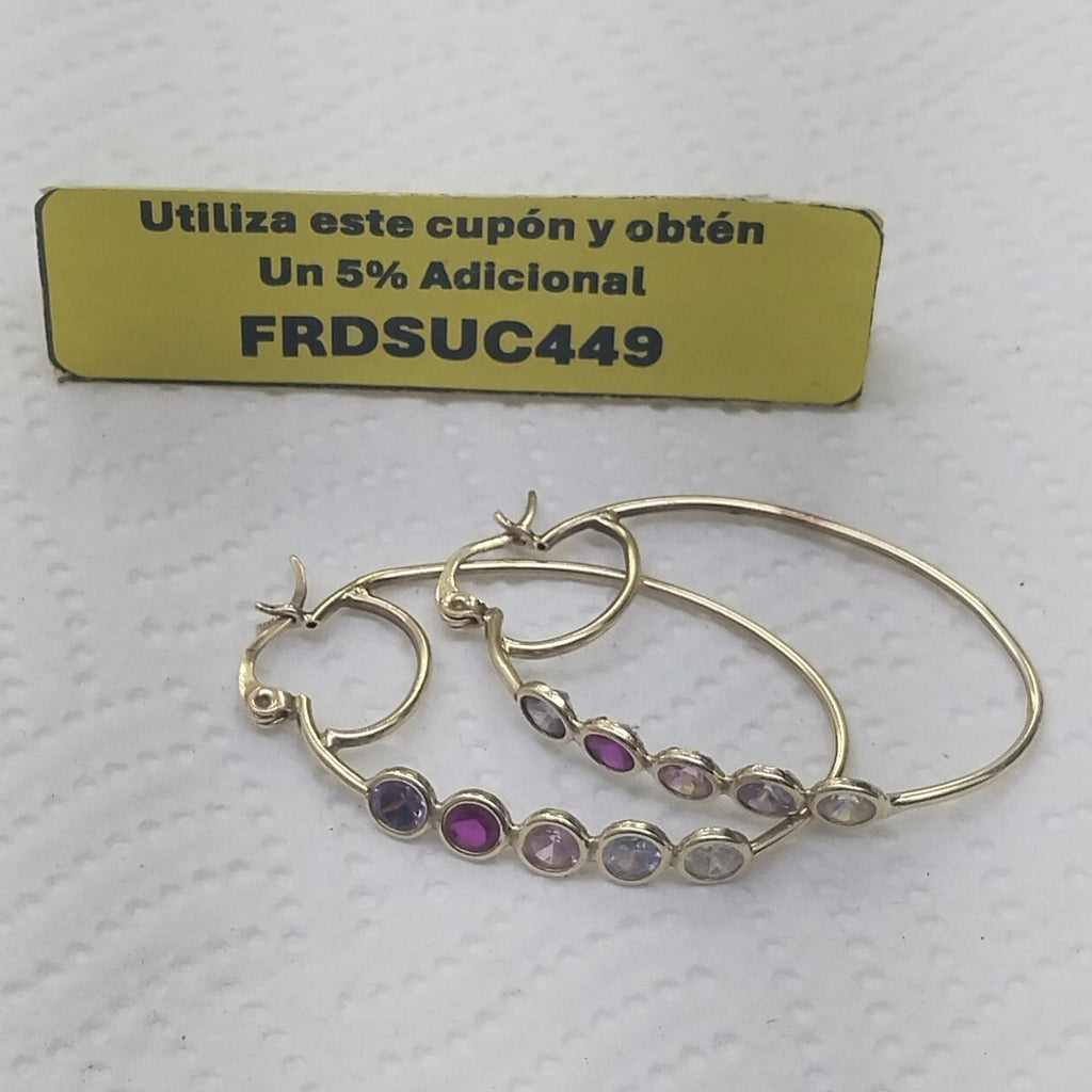 ARRACADAS PAR ORO 14 K 5.5 GRMS (SEMINUEVO)