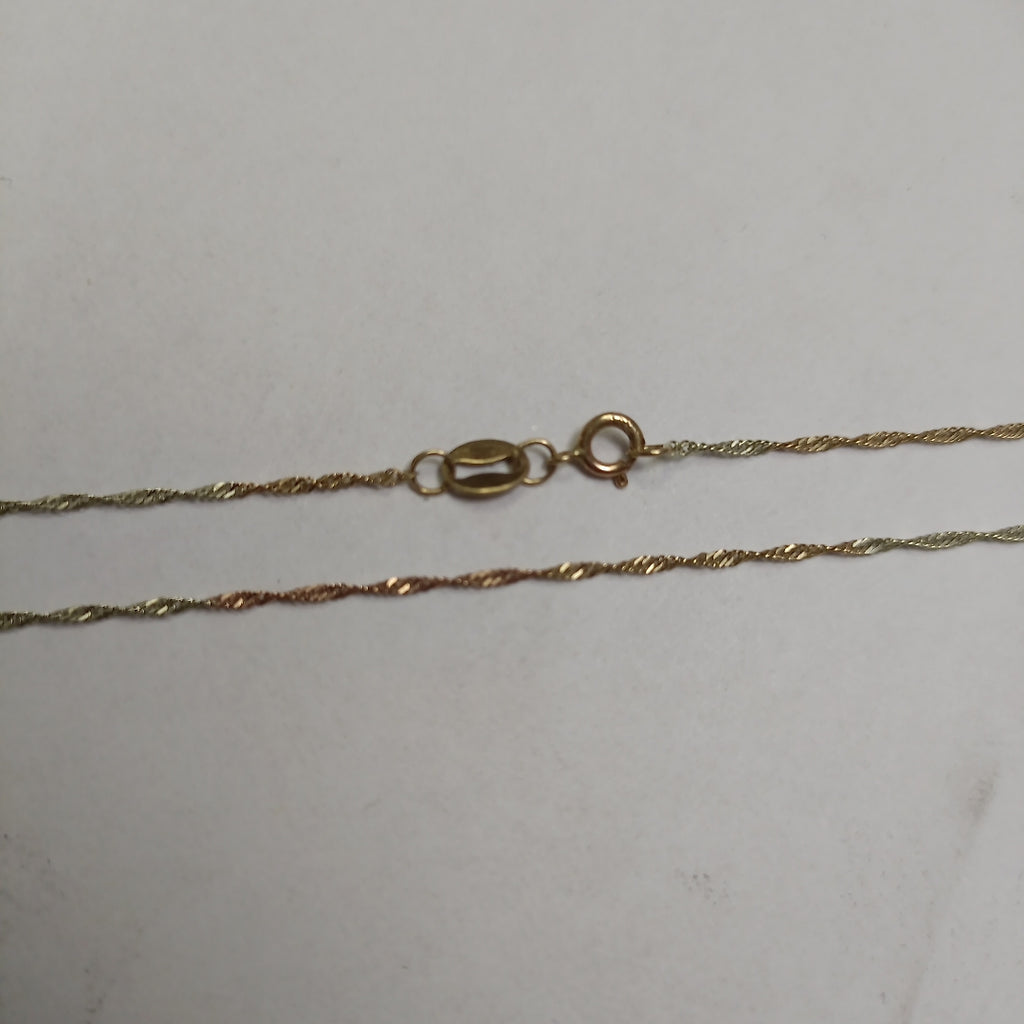 CADENA ORO COMBINADO 10 K 1.4 GRMS (SEMINUEVO)