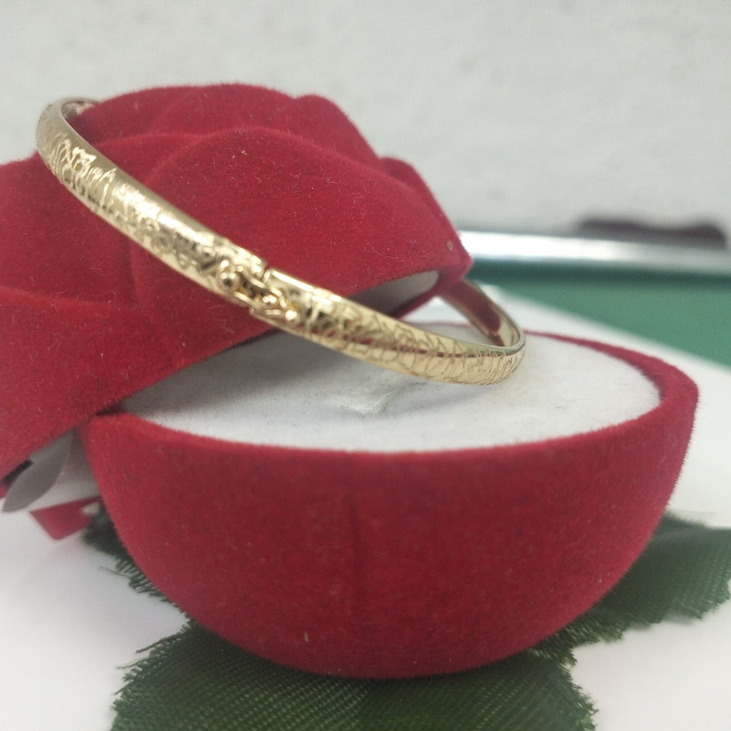 PULSERA RIGIDA ORO 14 K 7.6 GRMS (SEMINUEVO)
