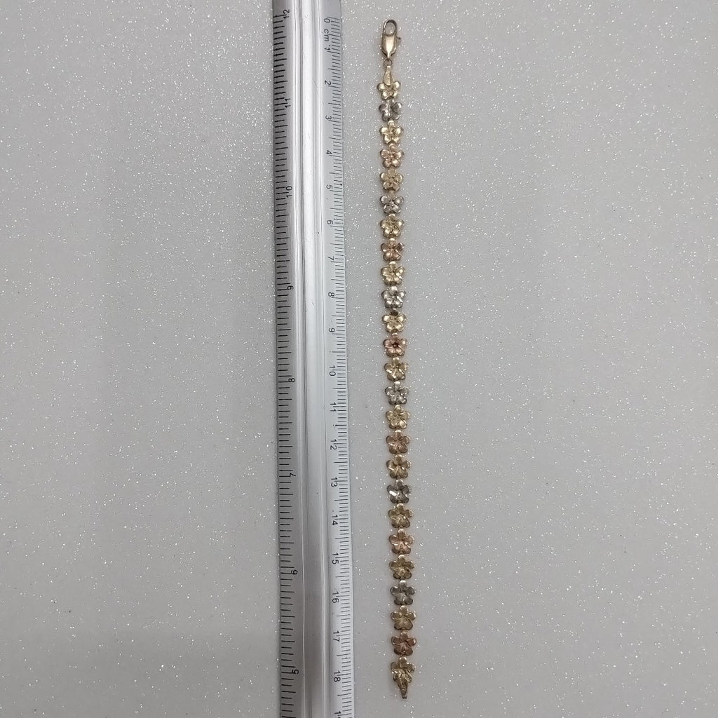 PULSERA ORO, ORO COMBINADO 14 K 3.8 GRMS (SEMINUEVO)