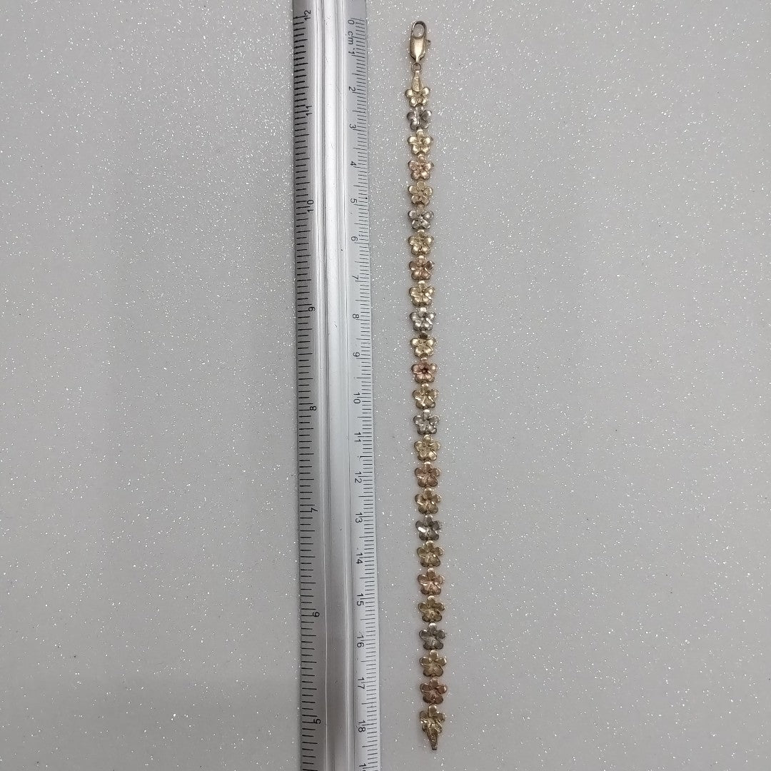 PULSERA ORO, ORO COMBINADO 14 K 3.8 GRMS (SEMINUEVO)
