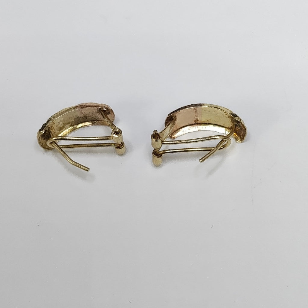 ARETES PAR ORO COMBINADO 12 K 1.6 GRMS (SEMINUEVO)