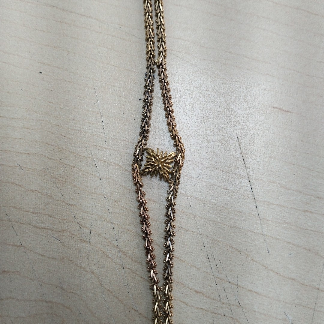 PULSERA ORO COMBINADO 16K 12.4 GRMS (SEMINUEVO)