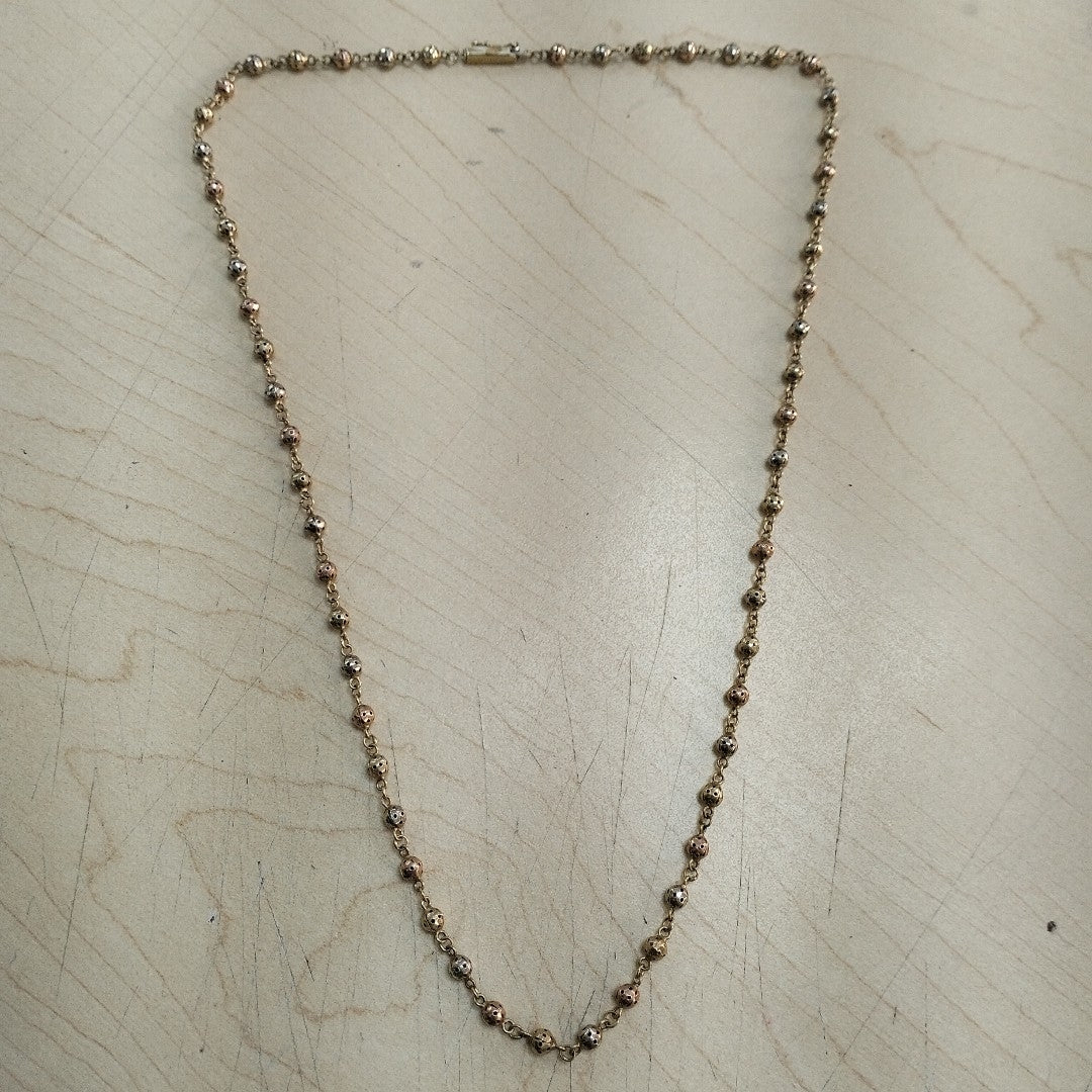 CADENA ORO COMBINADO 14 K 12.4 GRMS (SEMINUEVO)