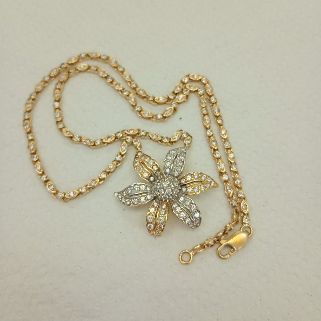 CADENA ORO COMBINADO 14 K 19.6 GRMS (SEMINUEVO)