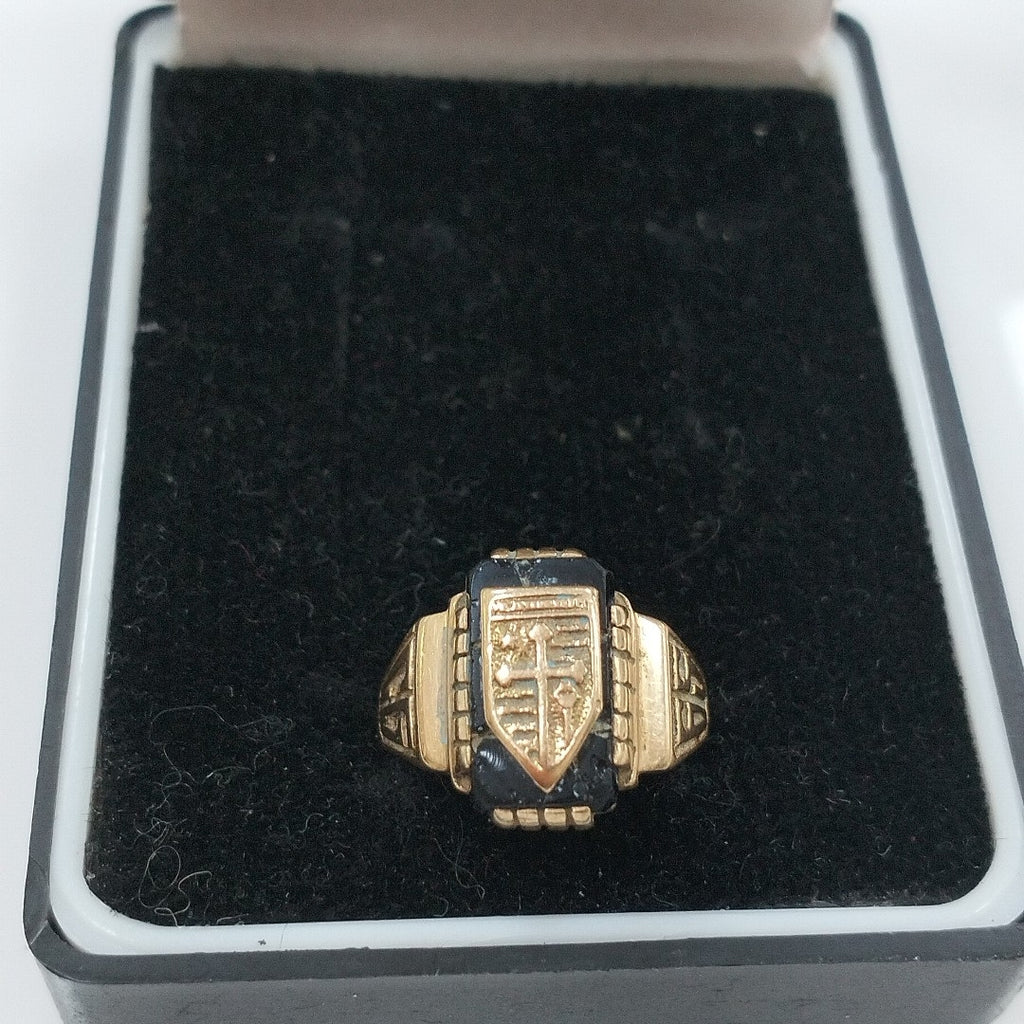 ANILLO DE GRADUACIÓN ORO 14 K 5.3 GRMS (SEMINUEVO)