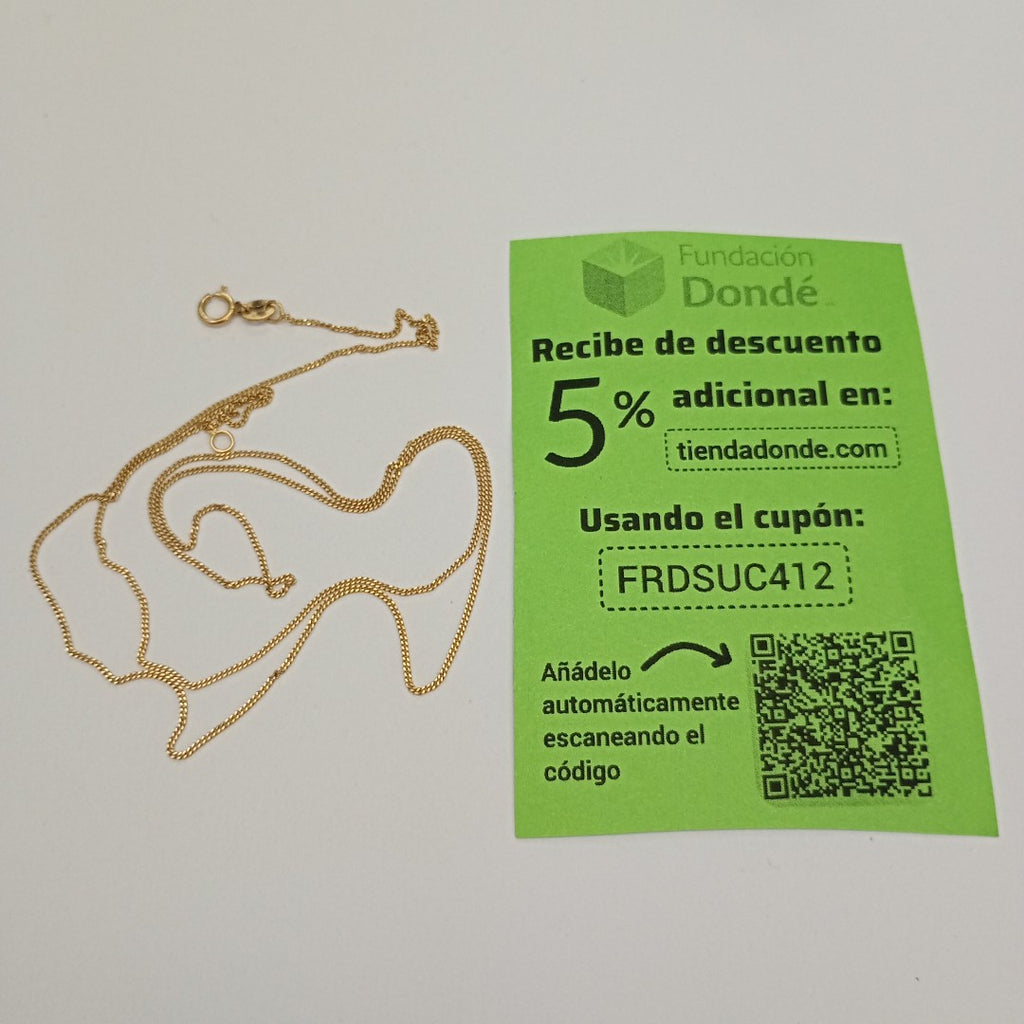 CADENA ORO 10 K 1,20 GRMS (SEMINUEVO)