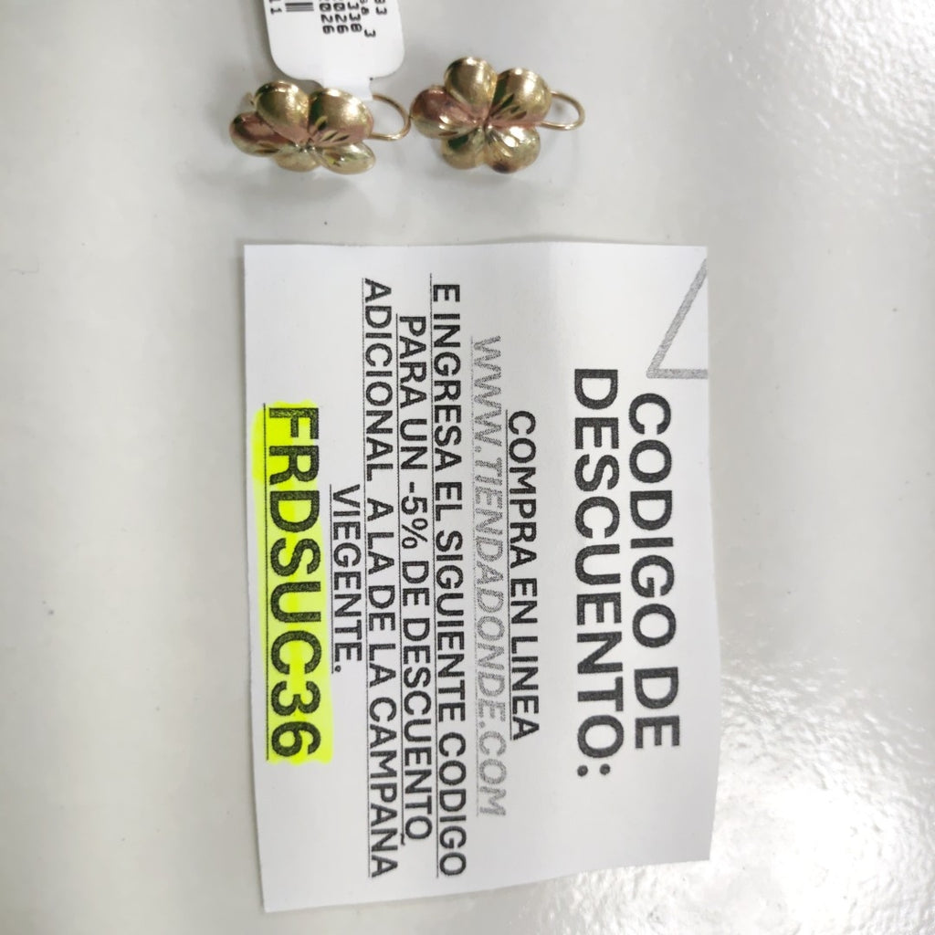 ARETES PAR ORO 10 K 1,70 GRMS (SEMINUEVO)