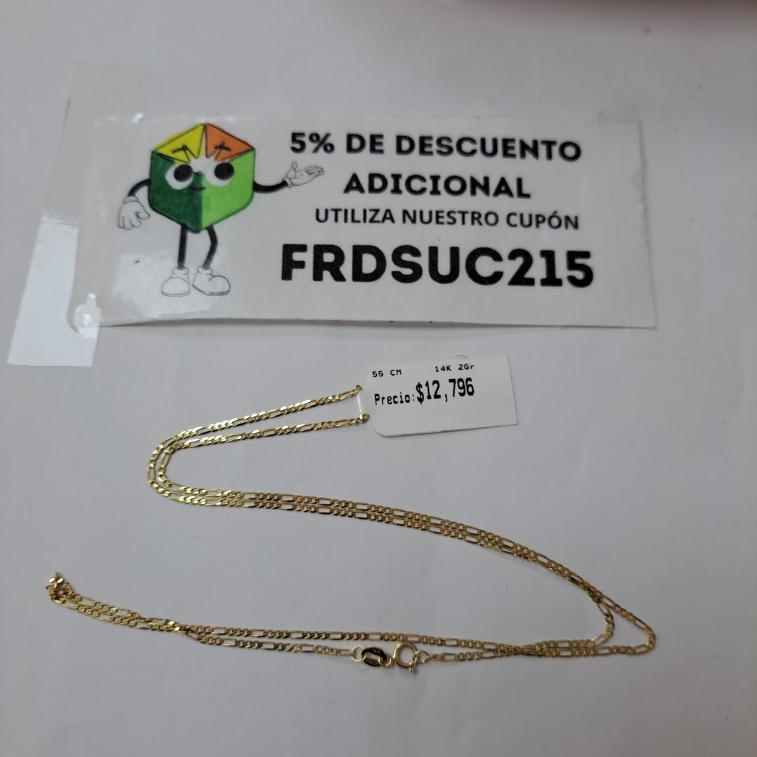 CADENAS CARTIER 3 1 AMARILLA ORO 14K 2 (NUEVO)