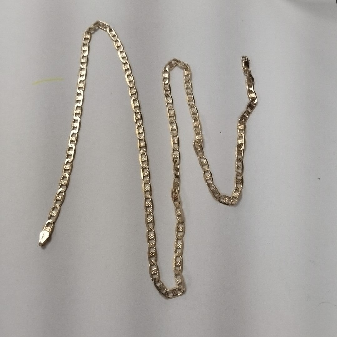 CADENA ORO COMBINADO 10 K 13,30 GRMS (SEMINUEVO)