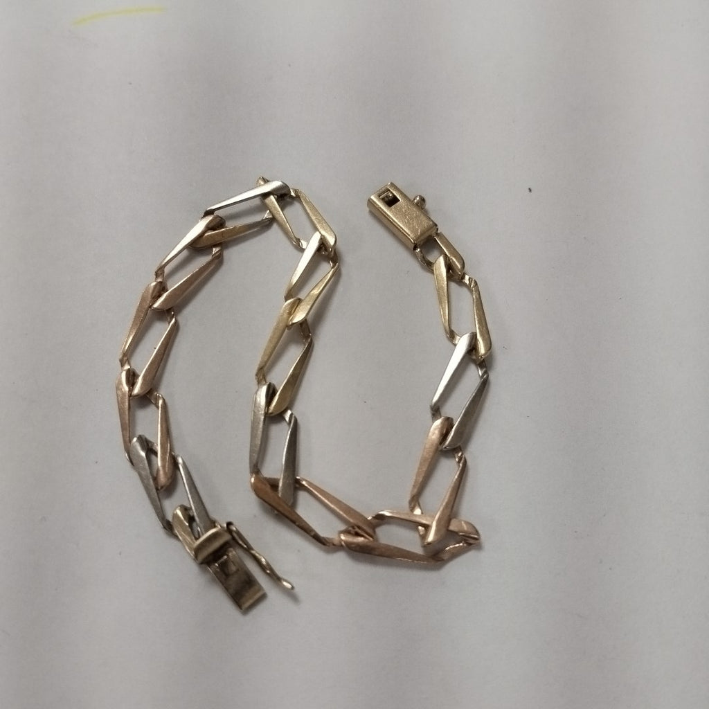 PULSERA ORO COMBINADO 10 K 7,60 GRMS (SEMINUEVO)