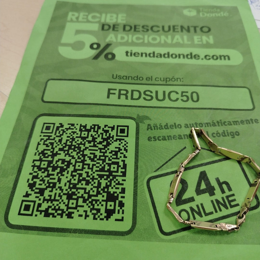 PULSERA ORO 14 K 6.4 GRMS (SEMINUEVO)