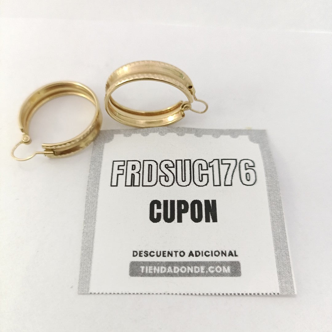 ARRACADAS PAR ORO 10 K 3.5 GRMS (SEMINUEVO)