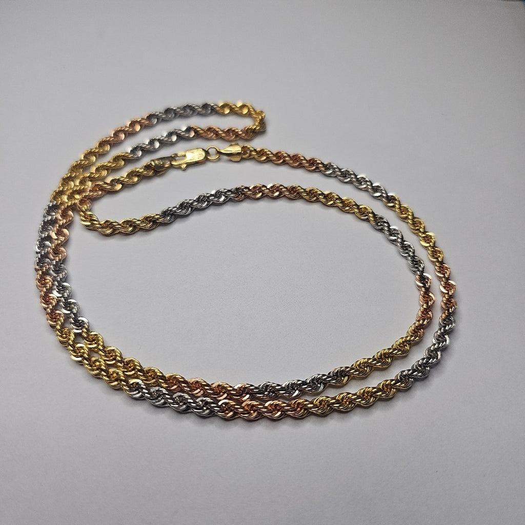 CADENA ORO, ORO COMBINADO 14 K 10.7 GRMS (SEMINUEVO)