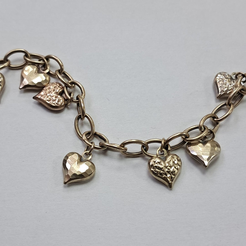 PULSERA ORO COMBINADO 10 K 6.4 GRMS (SEMINUEVO)