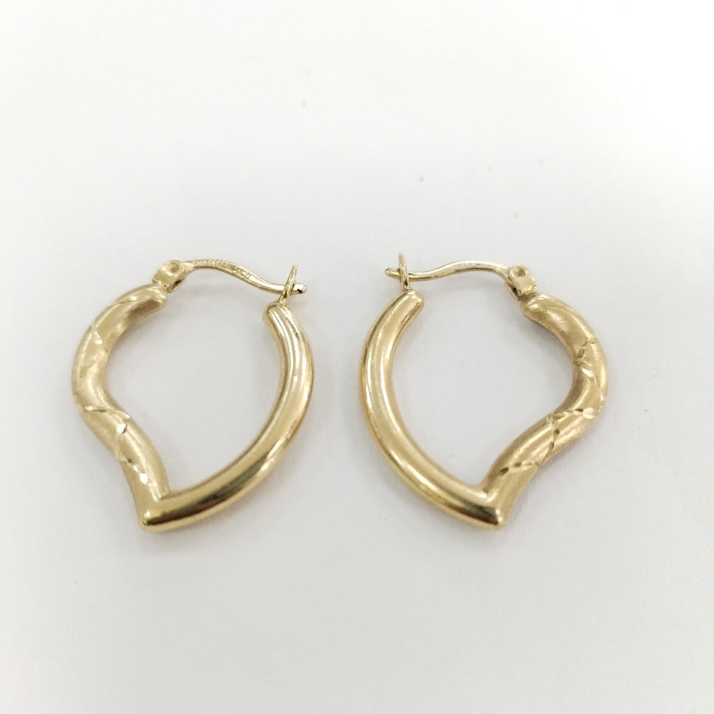 ARRACADAS PAR ORO 14 K 1.8 GRMS (SEMINUEVO)