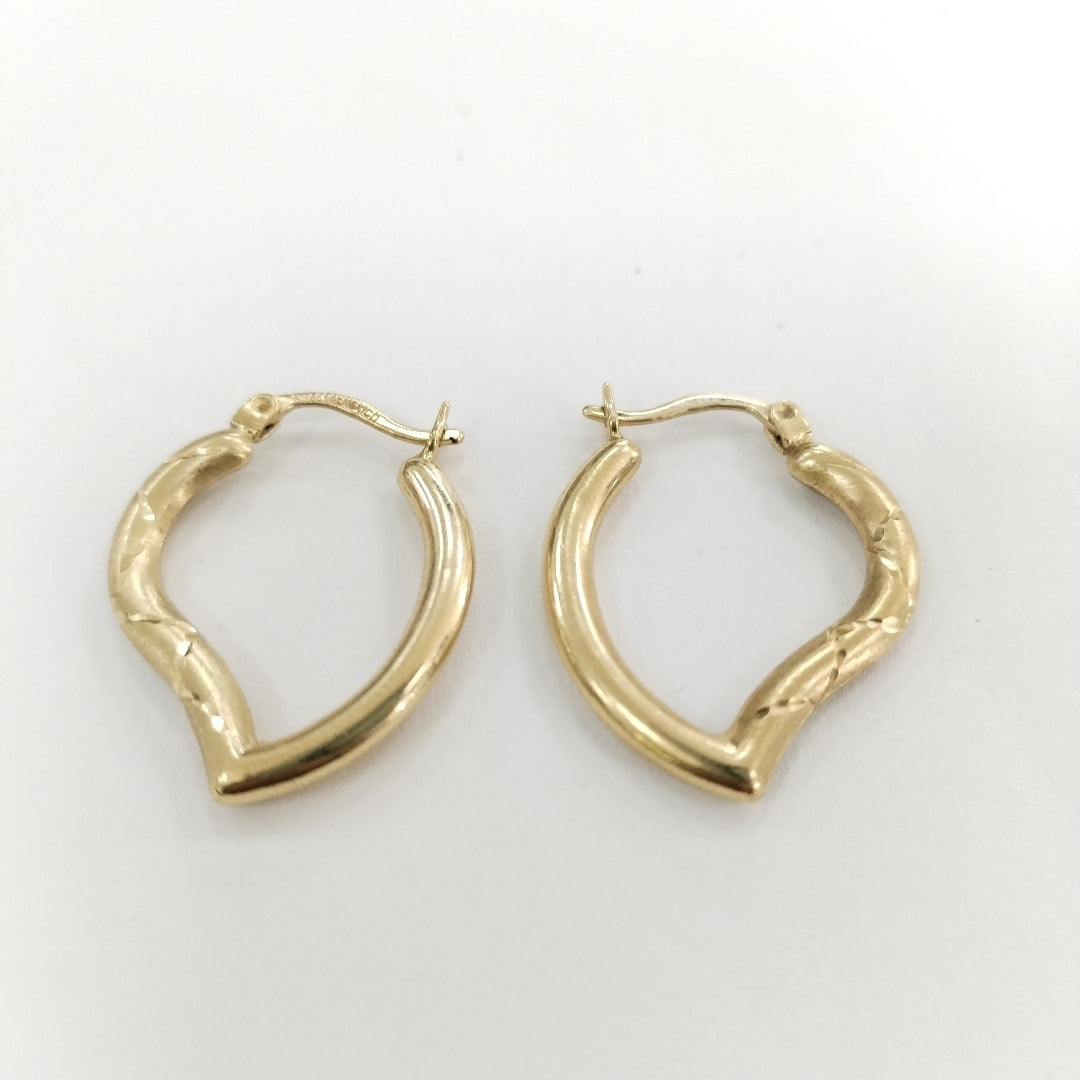 ARRACADAS PAR ORO 14 K 1.8 GRMS (SEMINUEVO)