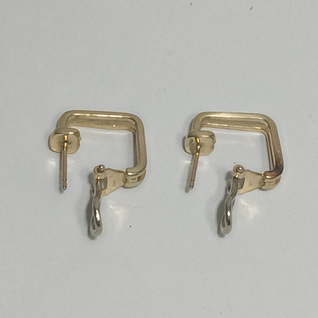 ARRACADAS PAR ORO 14 K 5.6 GRMS (SEMINUEVO)