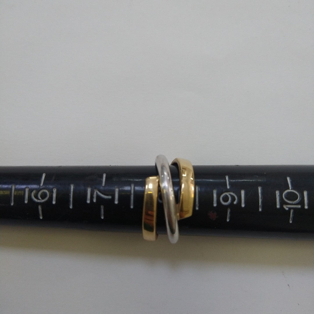 ANILLITO ORO COMBINADO 14 K 3.1 GRMS (SEMINUEVO)