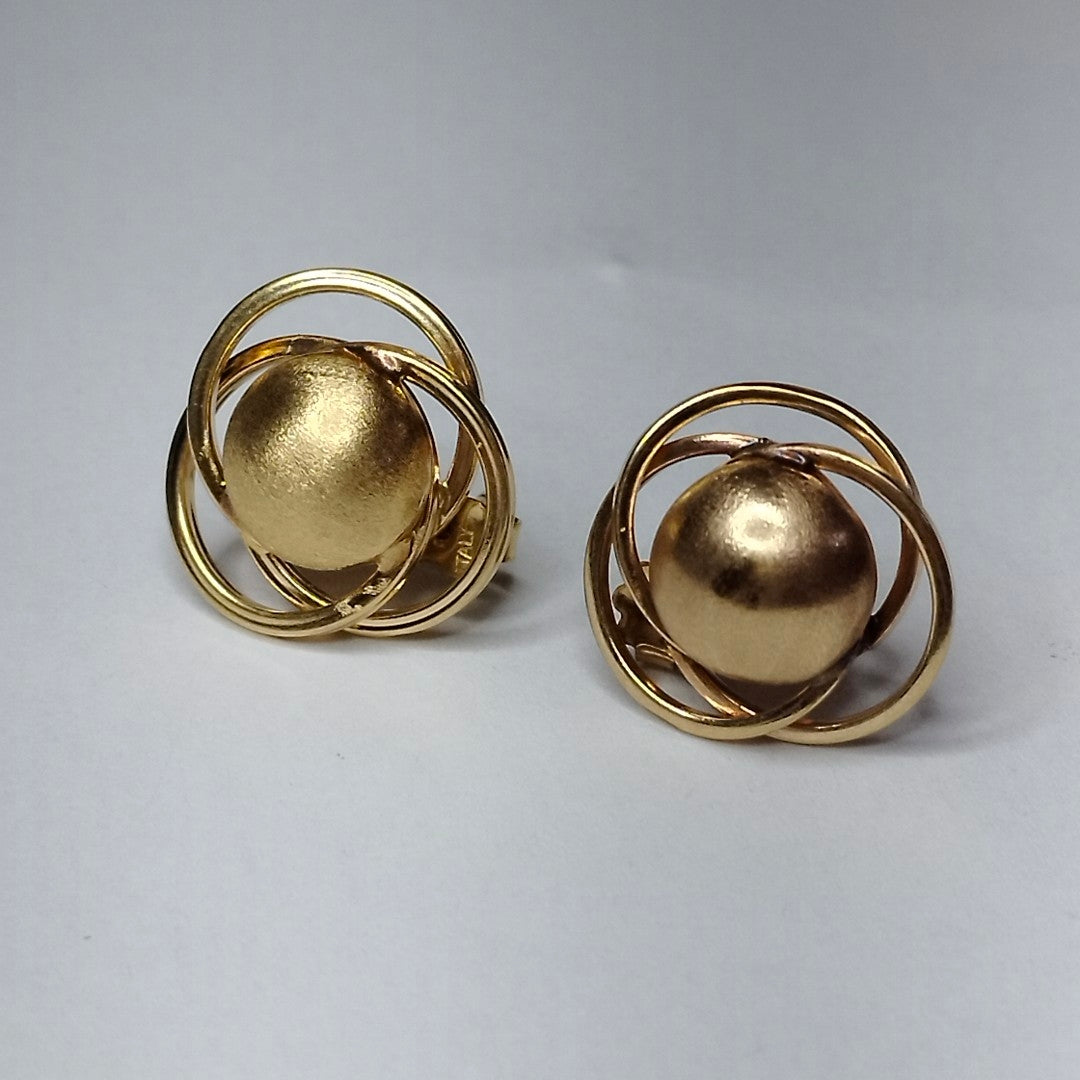 BROQUELES PAR ORO 14 K 2.4 GRMS (SEMINUEVO)