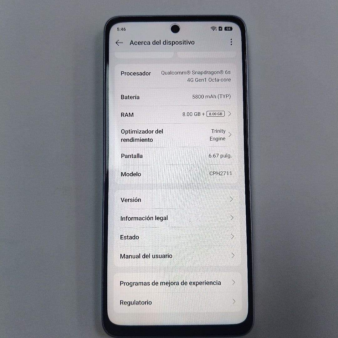CELULAR OPPO  A5 PRO CPH2711 (2025) 256 GB 8 GB RAM (SEMINUEVO)