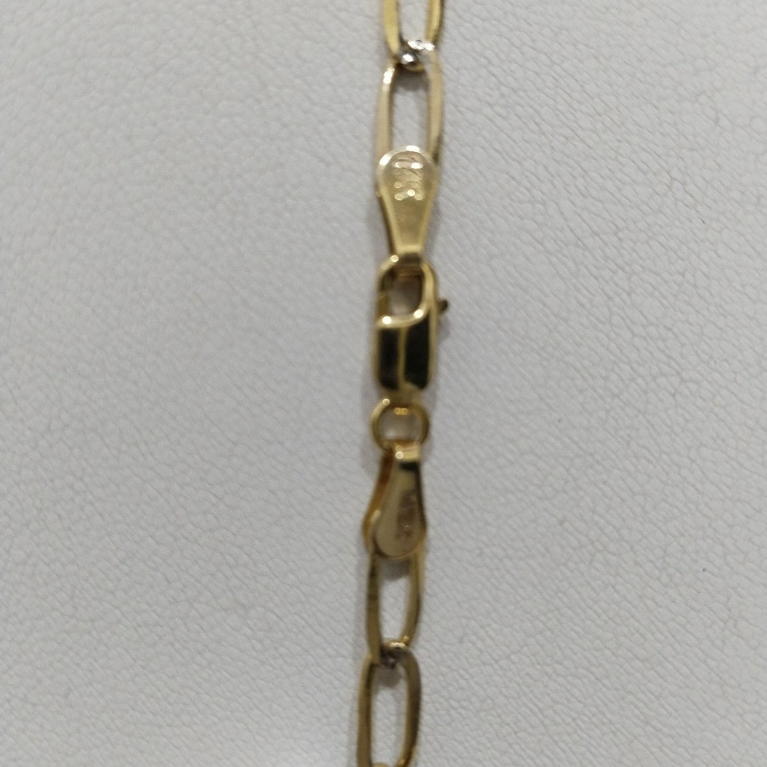 CADENA TEJIDO ESLABONES 11.5G 60 CM 14K (NUEVO)