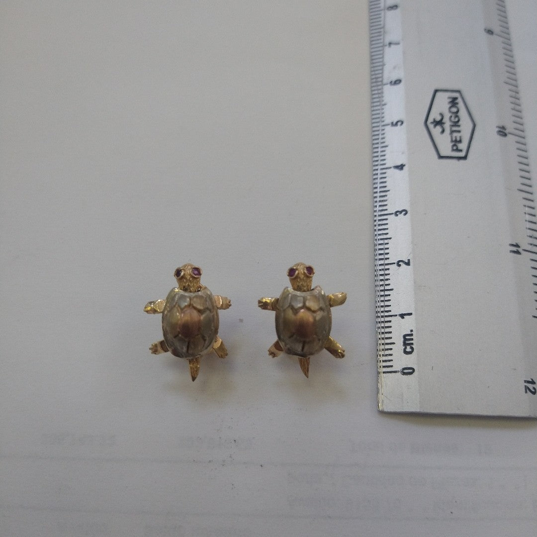 ARETES PAR ORO COMBINADO 10 K 5.9 GRMS (SEMINUEVO)