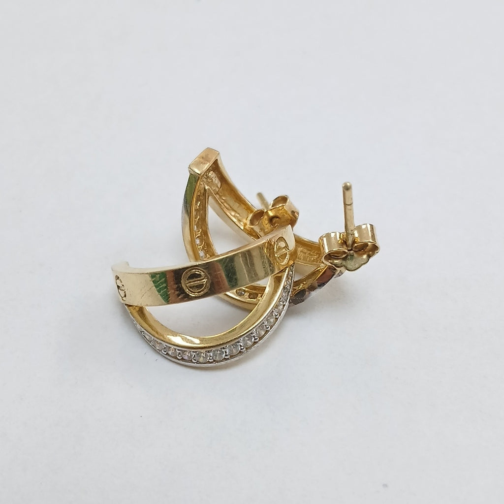 ARETES PAR ORO 14 K 5.7 GRMS (SEMINUEVO)