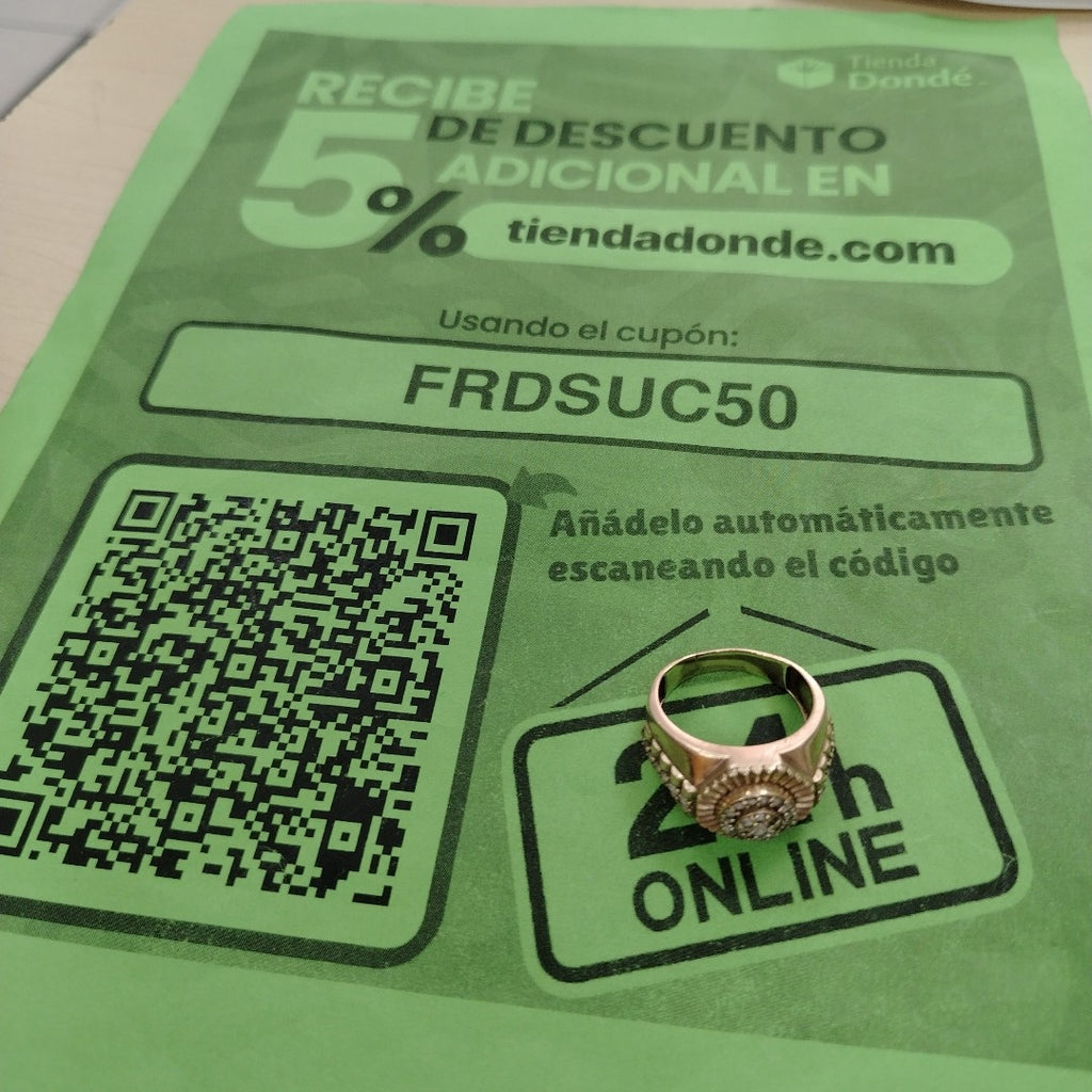ANILLO ORO 10 K 9.5 GRMS (SEMINUEVO)