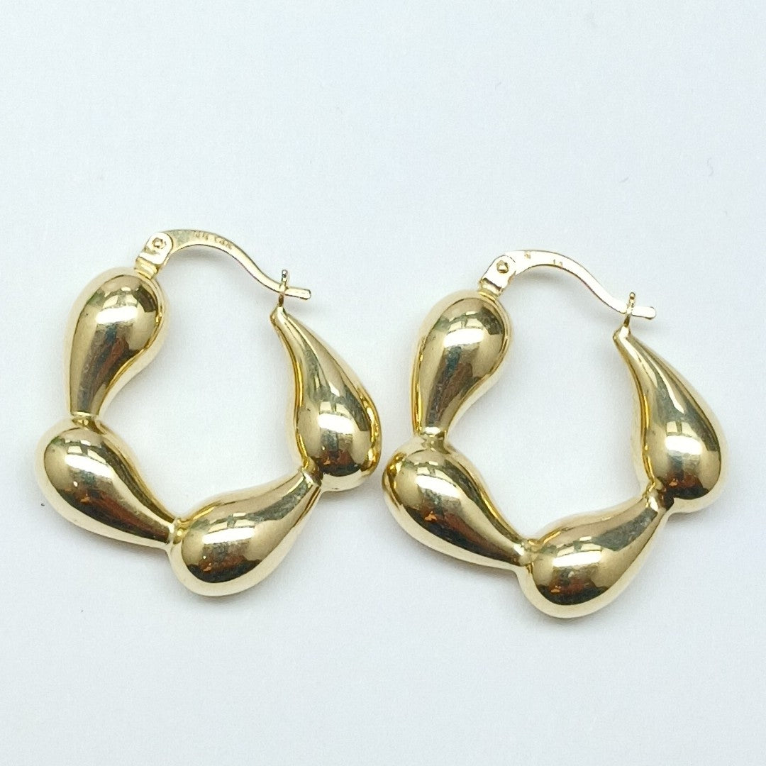ARRACADAS PAR ORO 14 K 3.9 GRMS (SEMINUEVO)