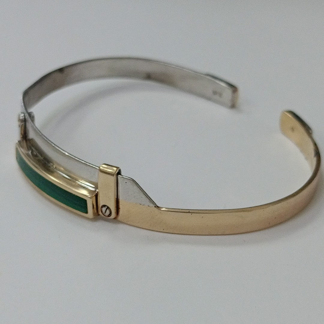 BRAZALETE ORO, ORO BLANCO, ORO COMBINADO 14 K 19.6 GRMS (SEMINUEVO)
